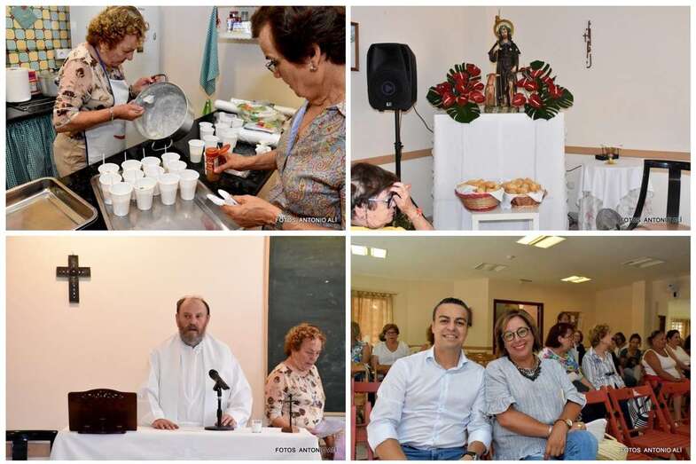 Momentos del acto de este viernes en la sede del colectivo vecinal (Foto Antonio Alí)